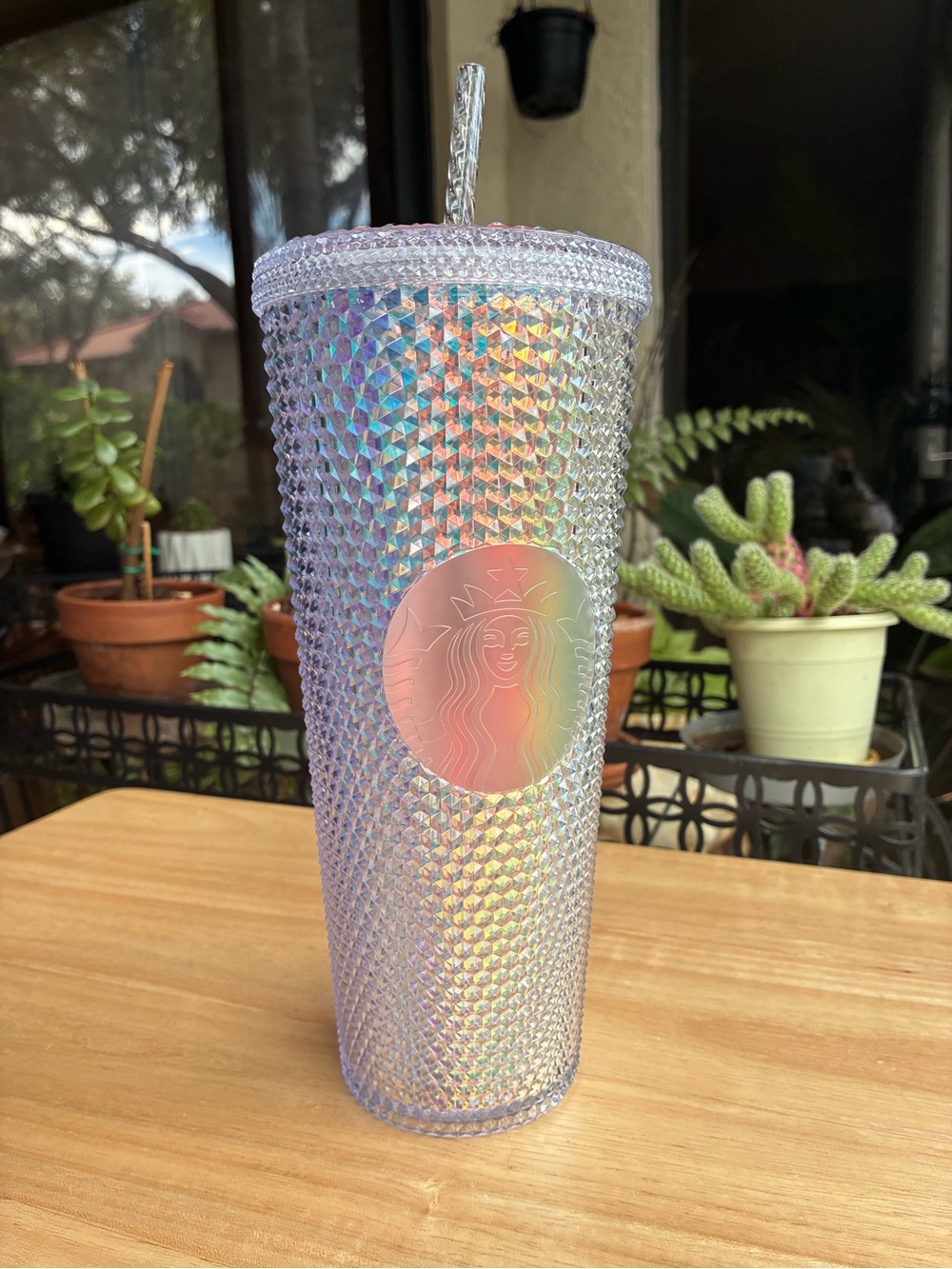 Starbucks Iridescent Studded Tumbler - Lavender Holographic
